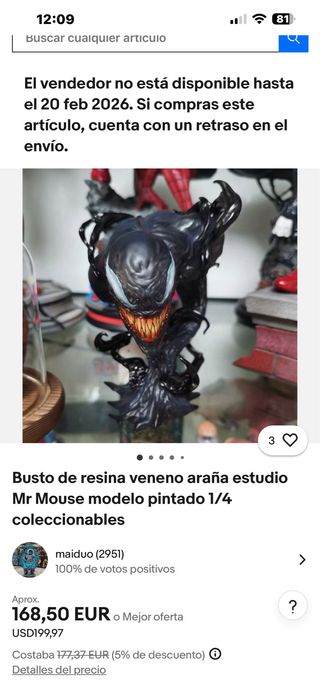 Figura Venom 15cm