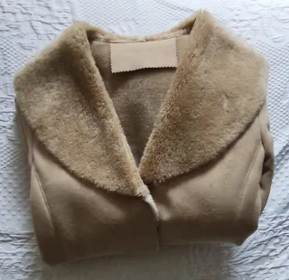 Pelliza de mujer de piel vuelta, beige  talla 38