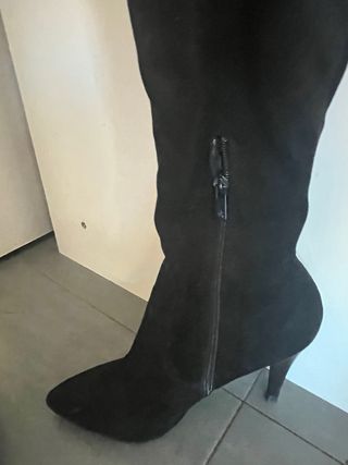 Botas altas mujer tacón negras talla 39