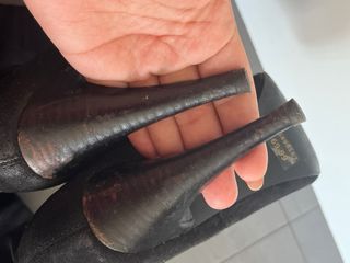 Botas altas mujer tacón negras talla 39