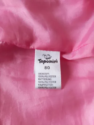 Chaleco niña rosa lunares 1 - 2 años