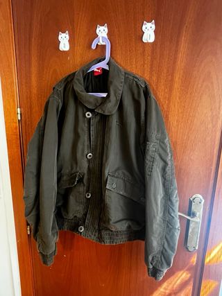 Chaqueta Bomber Puma Verde Oliva Vintage