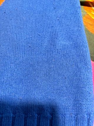 Jersey Lecruel azul con detalles naranja