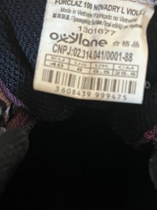 Botas de montaña Quechua Talla 40