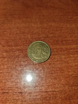 Moneda 10 céntimos Italia 2002
