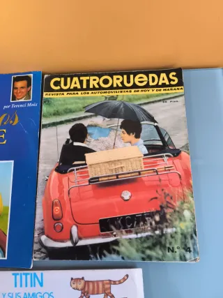 2 revistas y 1 recortables antiguos