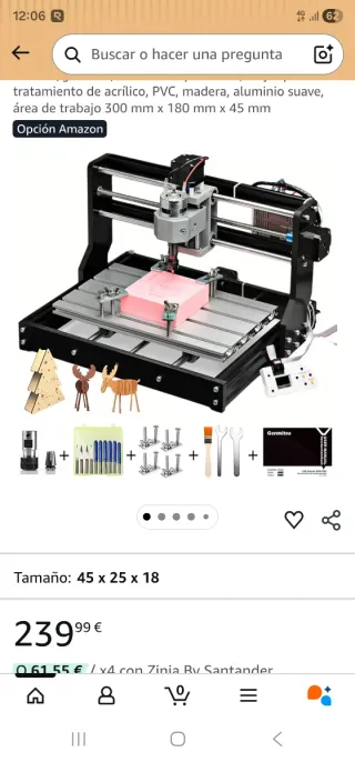 Maquina tallado y grabado CNC