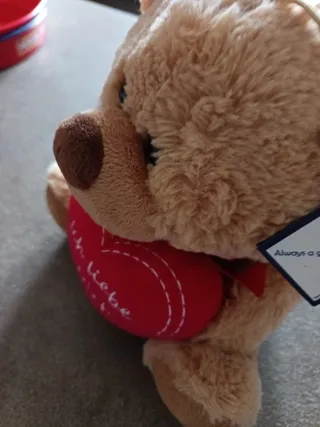 Peluche Orsetto con Cuore Ich liebe Dich