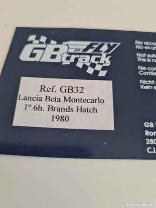 897 SCALEXTRIC FLY COCHE LANCIA BETA MONTECARLO 6T