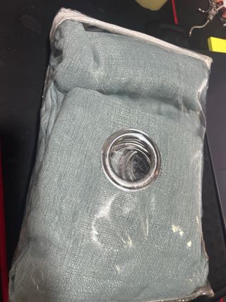 Cortinas MIULEE Verdes Lino Poliéster