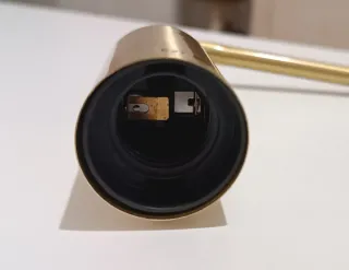 Lámpara de pared dorada metal