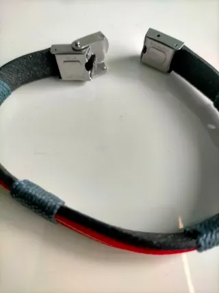 Pulsera Cuero Bandera España