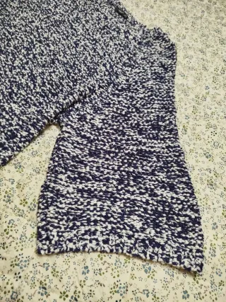 Jersey mujer azul y blanco