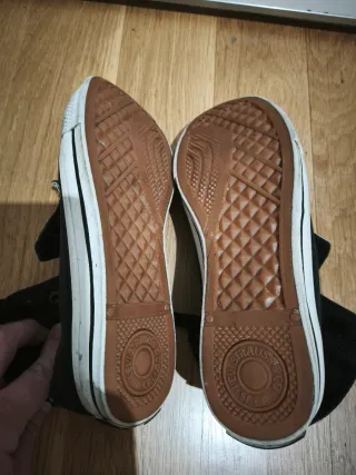 Zapatillas altas Levi's negras y blancas