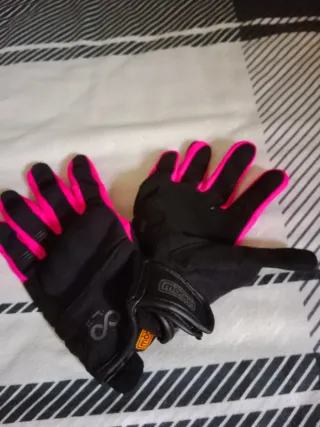Guantes Moore Moto/Bici Negro y Rosa
