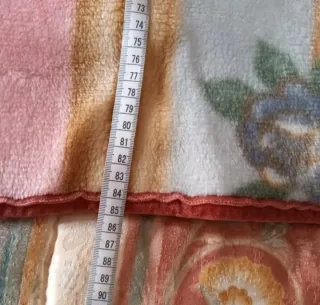 Manta cuna bebé floral rosa