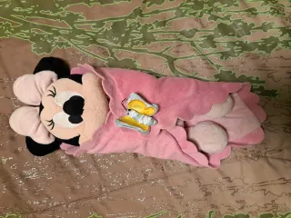 Peluche Minnie Bebé Manta Rosa