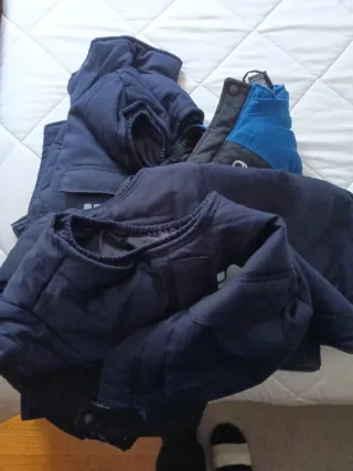 Chalecos de trabajo azules