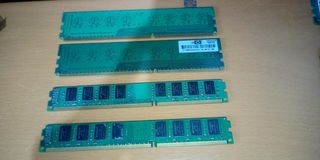 Lote 4 RAM DDR3 2GB Samsung y Kingston