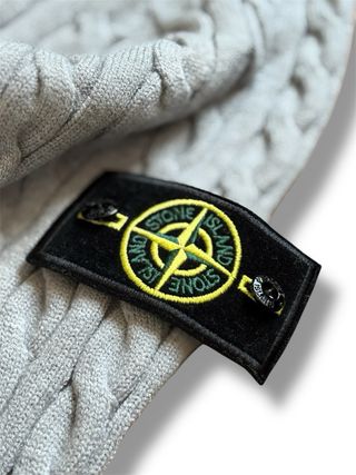 Jersey Stone Island Gris Trenzado