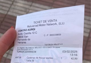 Cadenas de nieve textiles DANOKAR 078