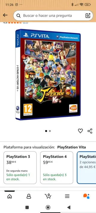 PS Vita J-Stars Victory VS