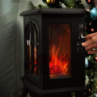 Cecotec Chimenea Eléctrica Negra