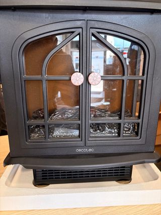 Cecotec Chimenea Eléctrica Negra