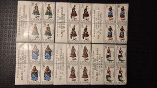 Sellos "Trajes Típicos Españoles"  (Bloques 4)