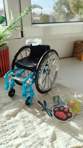 Silla de ruedas de juguete Barbie
