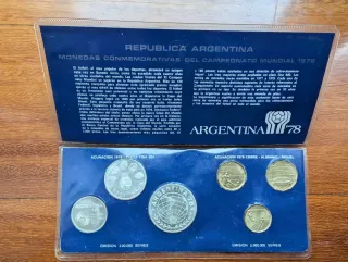 Set monedas conmemorativas Mundial Argentina 78