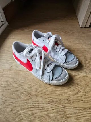 Nike Blazer Low Jumbo Rojo Blanco