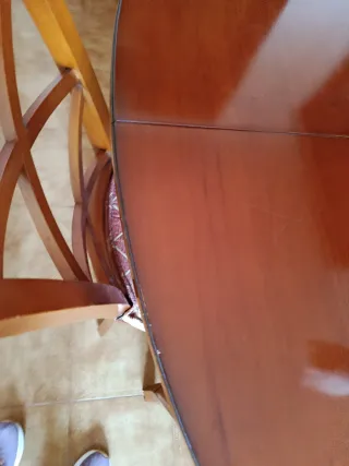 Mesa comedor extensible madera clásica