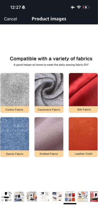 Mini máquina de coser eléctrica, máquina de coser