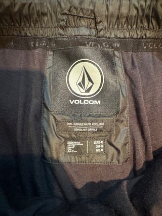 Pantalón Volcom XL Negro Nuevo Con Etiquetas