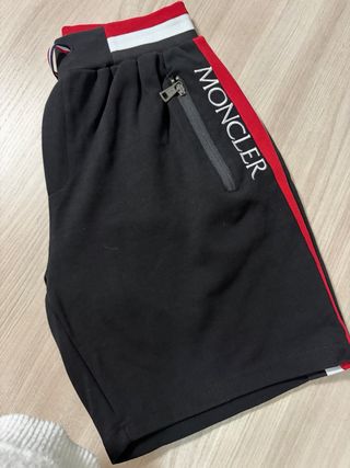 Completo Moncler Uomo Nero Rosso 100% cotone