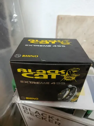 Combo pesca black cat carretes+caña+plantadores