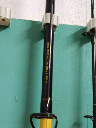 Combo pesca black cat carretes+caña+plantadores