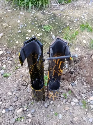 Combo pesca black cat carretes+caña+plantadores