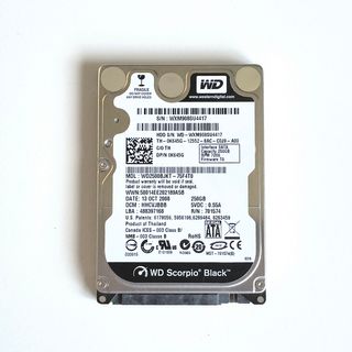Disco Duro Western Digital 250GB SATA 3 de 2,5"