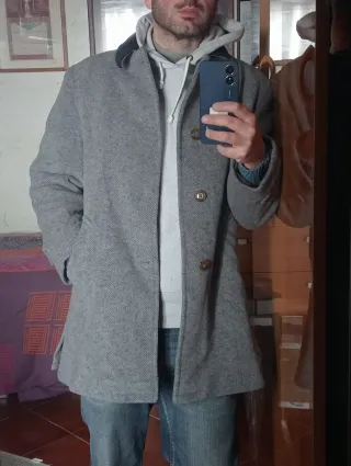 Cappotto lana grigio Abitale