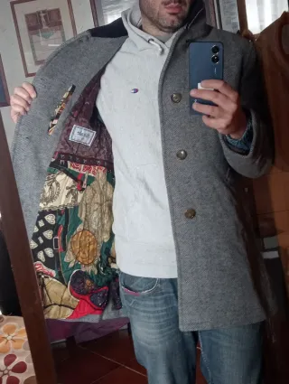 Cappotto lana grigio Abitale