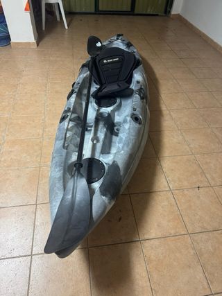 Kayak de pesca incluido asiento y remo