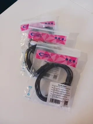 Cable Audio Estéreo 3.5mm a 2xRCA Negro 1.5m