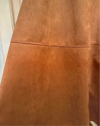 Falda campera marrón