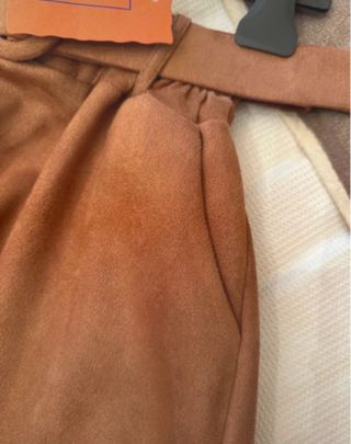 Falda campera marrón