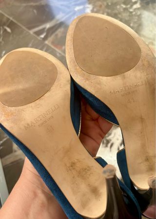 Zapatos de tacón 10,5 cm Martineli azul