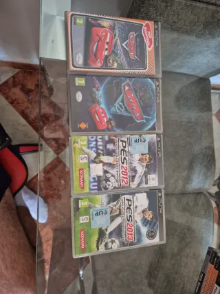 Lote 4 Giochi PSP: Cars, PES 2012, PES 2013