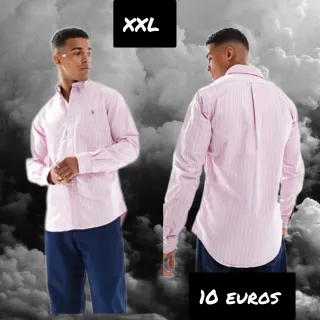 Camisa Rayas Rosa Talla XXL