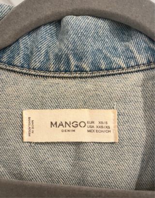 Cazadora vaquera oversize Mango azul